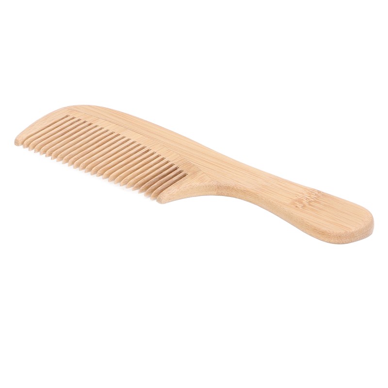 5pcs Bamboo Hair Comb Anti Statics Round Teeth Fragrance Wide