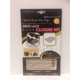QFITT MAKE & REPAIR LACE WIG SWISS LACE CLOSURE NET 4" X 4" # 5043