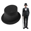 SUXINRY Magician's Top Hat for Adults, Black Color, Unisex, All