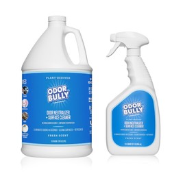 Whip-It Odor Bully Instant Odor Neutralizer Spray - Stain Remover and Odor Eliminator for Home and Car in One - Gallon and 32oz Spray