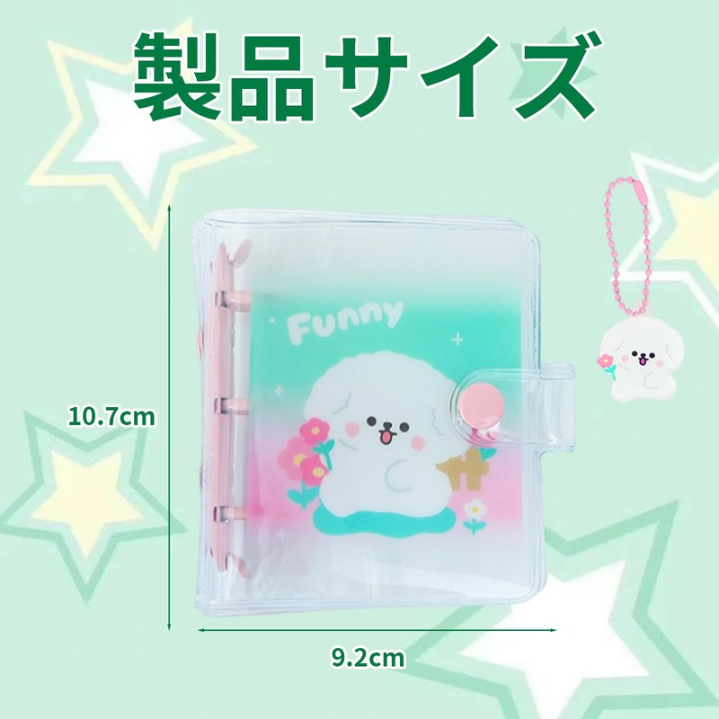 Sticker Book Transparent A8 with 20 Inner Pages Transparent Clear