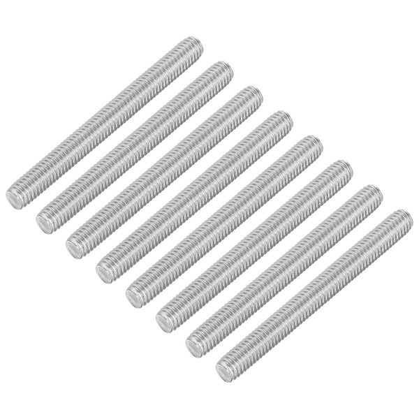QUARKZMAN 8 Pieces Threaded Rods, M6 x 60 mm, 304
