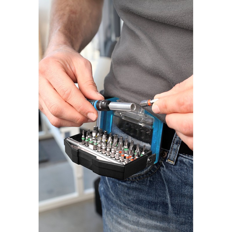 KWB Set of 35 Screwdriver Bits with KWB Belt Clip