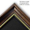 Hikuada Diploma Frame 8.5 x 11 with Black over Gold