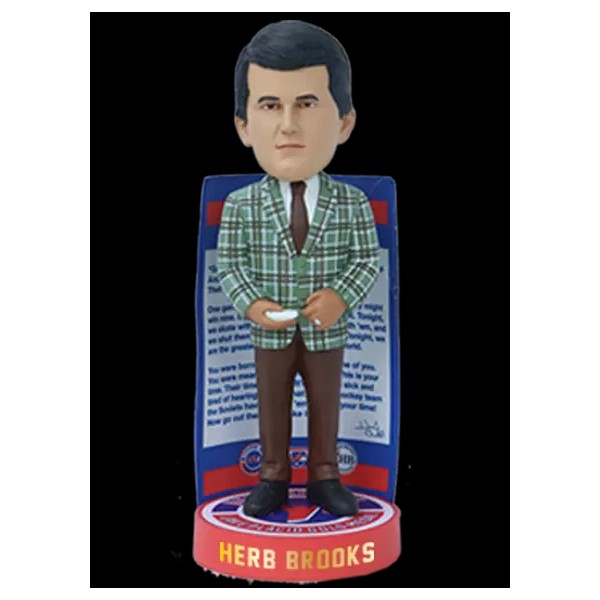 Lowsport Herb Brooks Miracle on Ice 8” Bobblehead - In