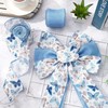 2 x Flower Ribbon with Wired Edge, Ribbon Wild Flowers