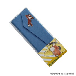Curious George Portable Case, One Point Pattern, Foldable, Glasses Case, UNDW0921VG Blue