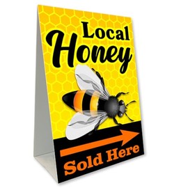 Local Honey Economy A-Frame Sign 24" Wide by 36" Tall (Made in The USA)