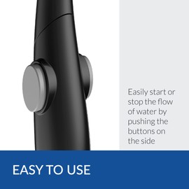 Bio Bidet by Bemis Pearl Handheld Bidet Sprayer Toilet Attachment Posterior & Feminine Wash with Stainless Steel Hose & Mount Kit, Black