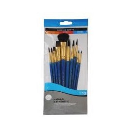 Daler Rowney Brown Nylon Pony Goat Short (10 Pieces)