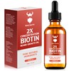 Beard Growth Oil - 2X Concentration Biotin for Men (2