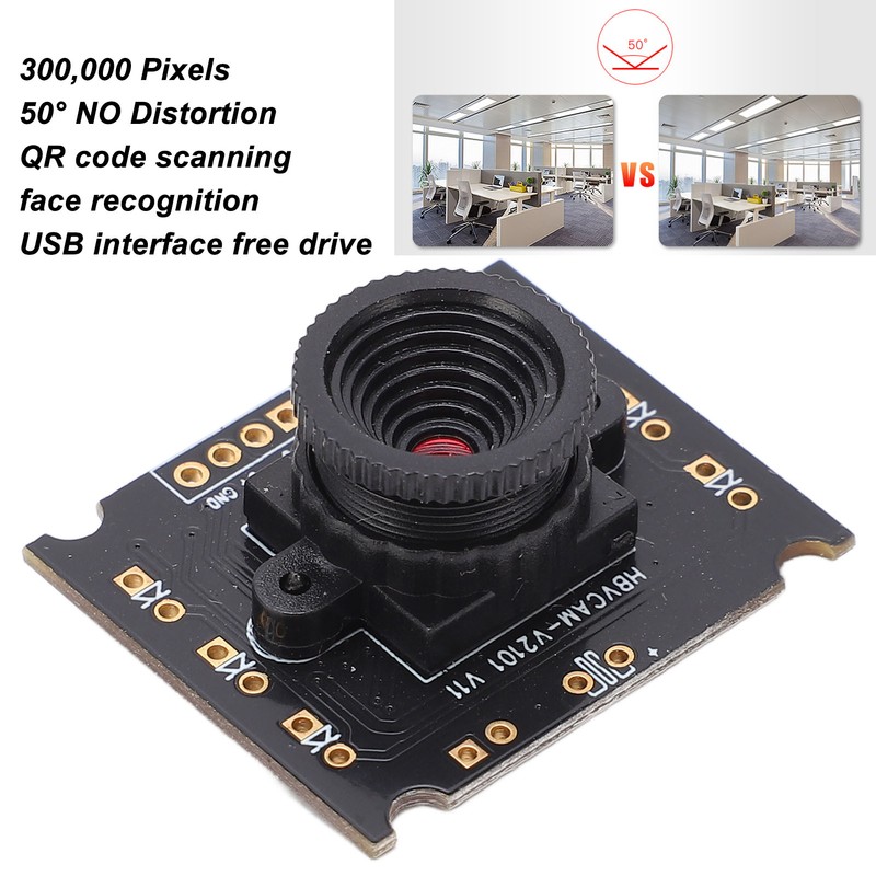 Camera Module 0.3MP Drive Free USB Distortion Free Len Video