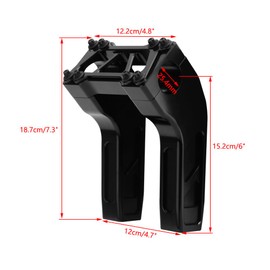 6 Inch Club Style CNC Pullback Handlebar Risers For Harley 1'' Bar Dyna Softail Sportster Low Rider Fat Street Bob,FLSL FXBB FXBR FXLRST 2018+,For Road King 2014+(Black) (6 Inch)