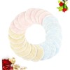 Baluue Sets Bamboo Fiber Layer Reusable Face Cleansing Pads Makeup