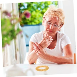 Baluue Metal Wrist Massage Ring Acupressure Therapy Jewelry for Women and Girls Adjustable Size Wellness Accessory for Yoga and Fitness