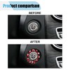 Bling Car Engine Start Stop Button Decoration Ring, Crystal Push