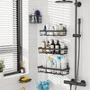 Moforoco Adhesive Shower Caddy Organizer Shelves Rack - 5 Pack