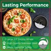 Mindful Design Pizza Cutter Wheel with Protective Blade Cover, Easy
