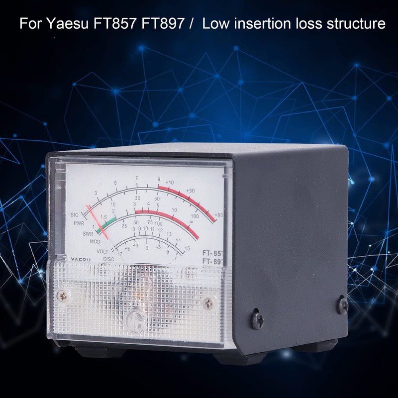 SWR Meter Power Detector with Pointer Stand Wave Ratio Meter