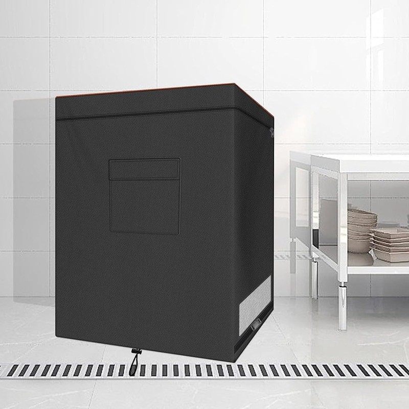 Black Freezer Cover, Freezer Cover, Waterproof 210D Oxford Protective Cover