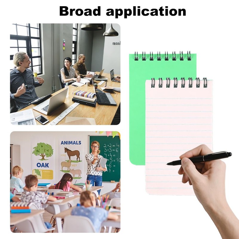 YWKJDDM 8PCS Small Pocket Notebook, A7 Spiral Memo Pads, Pocket