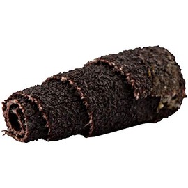 Merit Spiral Abrasive Roll, Full Taper, Aluminum Oxide, 3/16" Arbor, 1/8" Arbor, 3/8" Diameter x 1" Length, Grit 60 (Pack of 100)