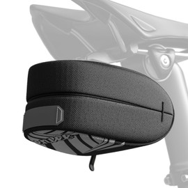 ZUKKA Bicycle Saddle Bags Bicycle Saddle Bag with Reflective, Fit 0.3 L Capacity Lightweight for Mountain Bike Road Bike Gravel Bicycle (Black)