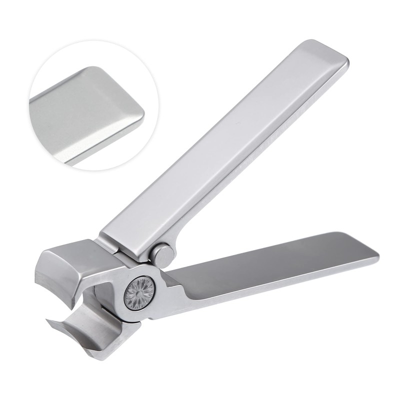 VOCOSTE Nail Clippers Nail Care Nail Cutter Portable Grey Stainless