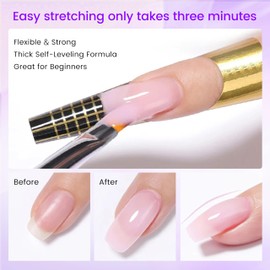 SULLMAR NailForms for Gel Builder Self Adhesive NailExtension Stickers for Poly nail Gel and Acrylic with Tip Sculpting NailForms Nail Art for Home & Salon (200)