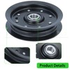 NICHEFLAG 2 Pack 30224 Idler Pulley Replaces 30224 Dixie Chopper