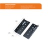 Tecmojo 2U Vertical Rack Rail Pair Kit DIY Rack Rails