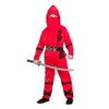 Wicked Costumes Boys Red Power Ninja Fancy Dress Costume -