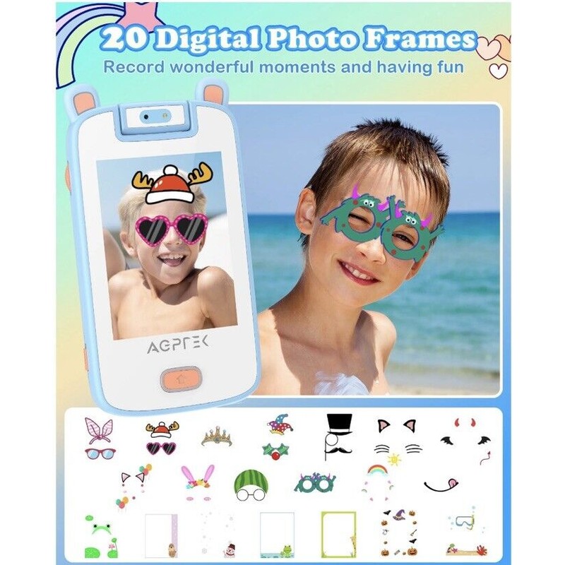 AGPTEK Touchscreen Toys Phone with 32 GB TF Card with