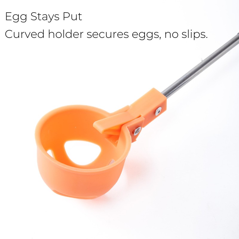 Egg Grabber for Chicken Eggs – Extendable Stainless Steel Egg