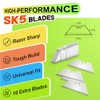 JETMORE 4 Pack Folding Utility Knife, Razor Knife for Cardboard,