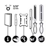 OREGON 4.0mm (5/32-Inch) Chain Sharpening and Bar Maintenance Kit for