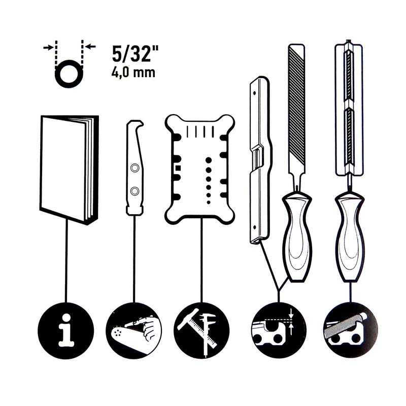 OREGON 4.0mm (5/32-Inch) Chain Sharpening and Bar Maintenance Kit for