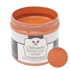 Colorantic | Furniture DIY Metallic Copper Bronze Paint | Art Craft Paint Walls Opaque DIY | Interior Exterior Pouring paint | Furniture Chalk Paint (8 oz)
