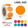 Misofuki 4000 PCS 3/4" Garage Sale Price Stickers Rolls for