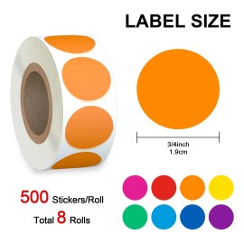 Misofuki 4000 PCS 3/4" Garage Sale Price Stickers Rolls for Office Classroom ...