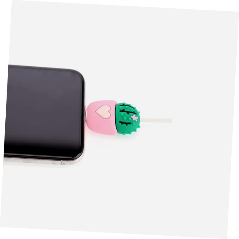 Gatuida Cactus Shaped Data Cable Protectors Cord Covers for Plug