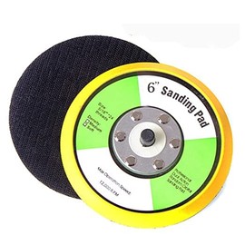 BSRTTOOL 6inch Backing Pad Hook and Loop for Sander Polisher Buffer - PU 5/16"-24 Thread Backer Pad