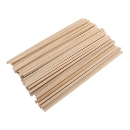 SHINEOFI 50pcs Square Wooden Sticks for DIY Crafts Wooden Rods for Modeling and Creative Projects Premium Quality DIY Accessories Design Meters Long