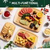 Bamboo Cutting Board Set Non Slip Feet Over Sink Tablas