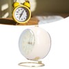 MUNEFE Alarm Clock, Super Silent Non Ticking Clock, Fashionable Round