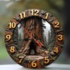 Lancholy Giant Redwood Tree Wall Clock 10-Inch Wooden Wall Clock,