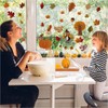 72 Pieces Fall Leaves Window Clings, Thanksgiving Maple Window Stickers,