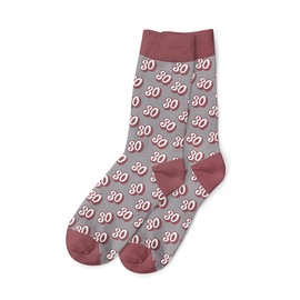 30th Birthday Gift Socks Present Keepsake for Women 30 Ladies Size 4-7