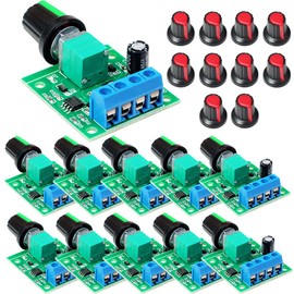 Gebildet 10pcs PWM Low Voltage Motor Speed Controller DC 1.8V/3V/5V/6V/12V 2A 1803BK 1803B Adjustable Driver Switch with Speed Controller