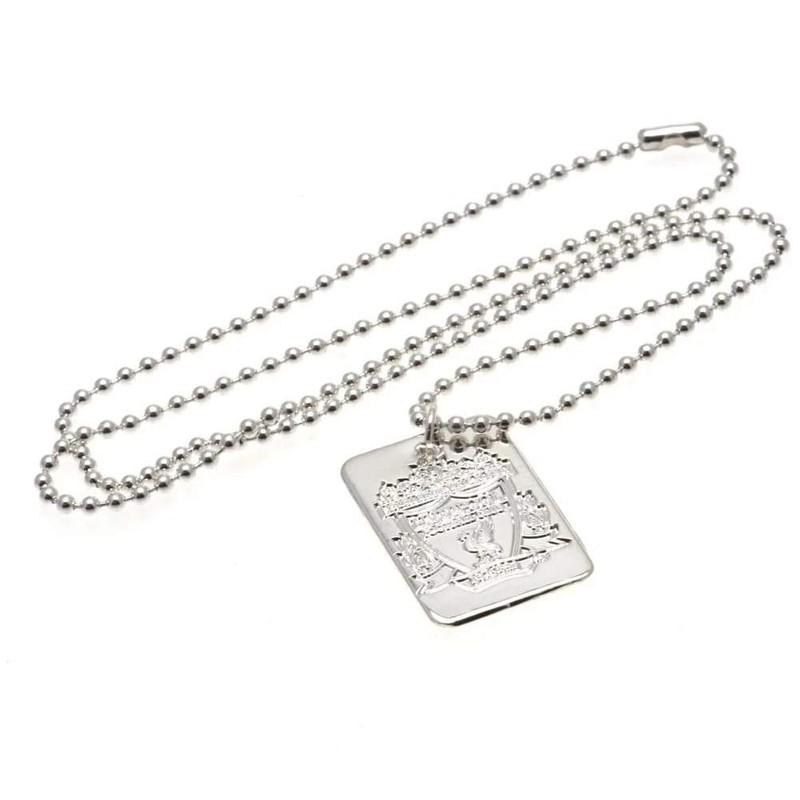 Liverpool F.C. Silver Plated Dog Tag & Chain